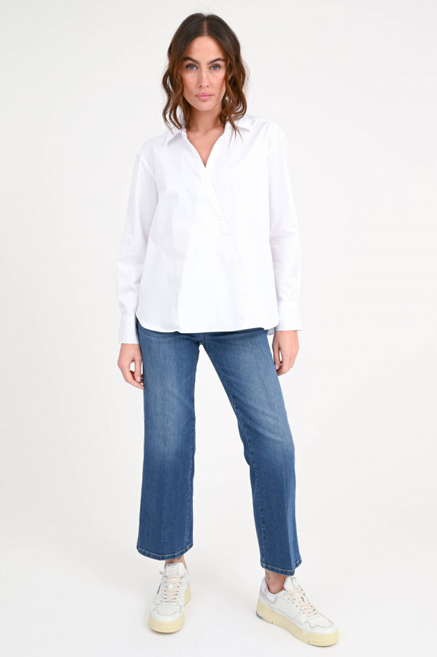 Closed Asymmetrische Bluse in Weiß