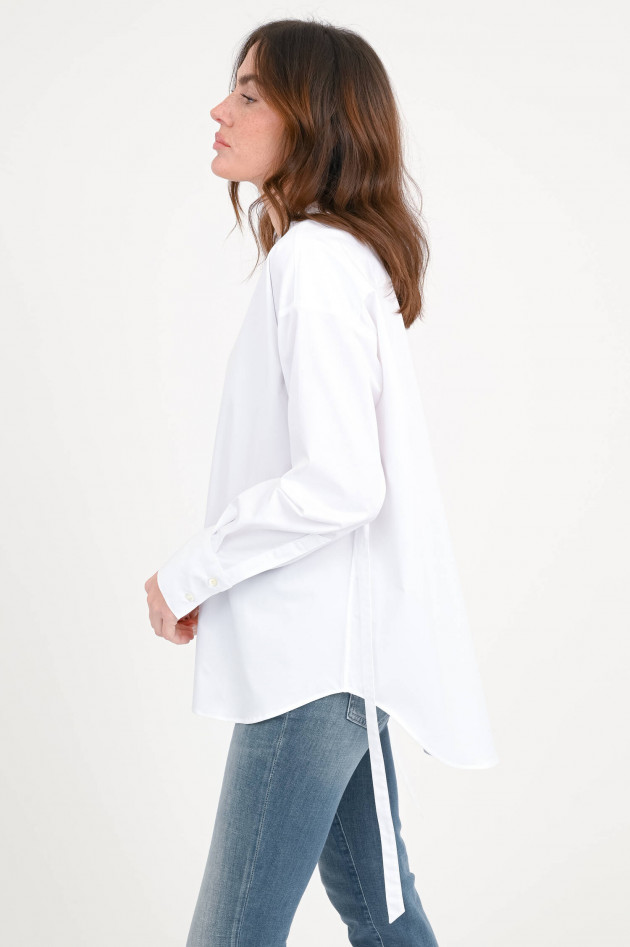 Closed Bluse mit Bändern in der Taille in Weiß