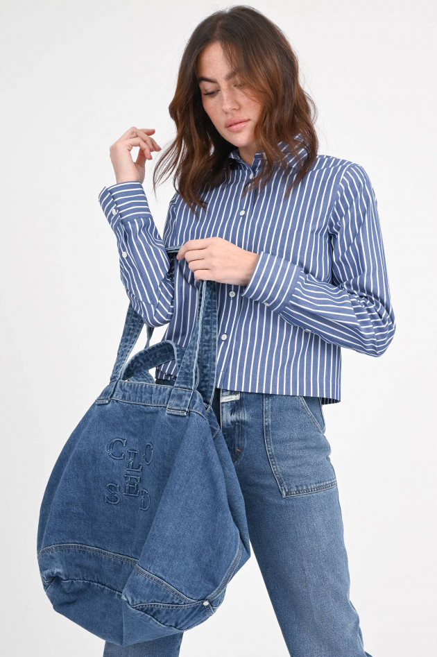 Closed Shopper in Denim-Optik in Mittelblau