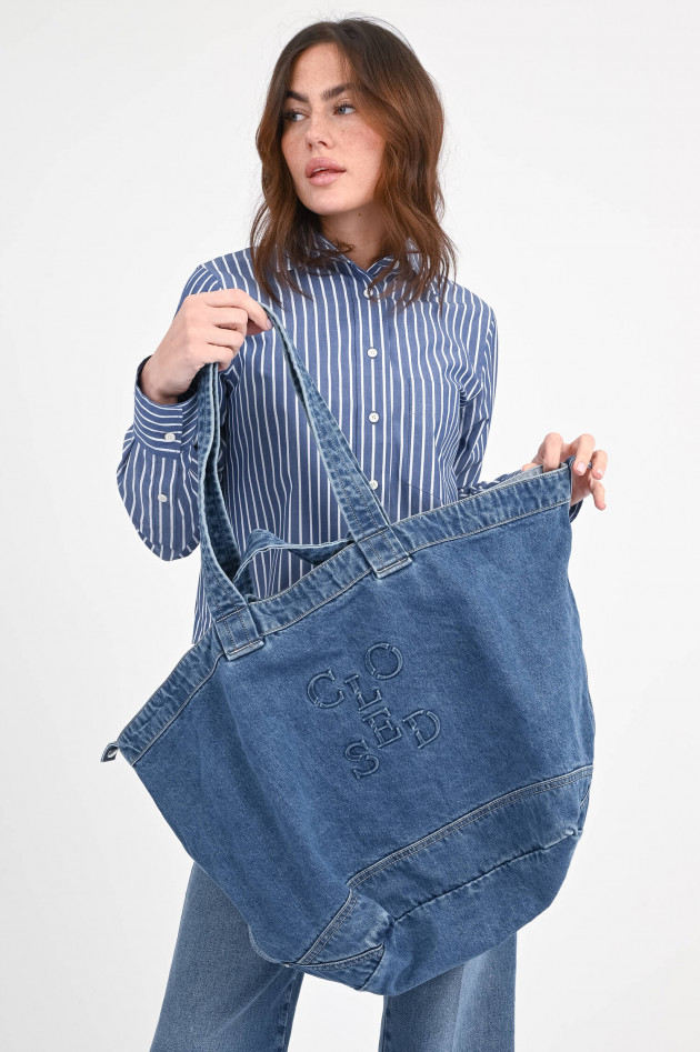 Closed Shopper in Denim-Optik in Mittelblau