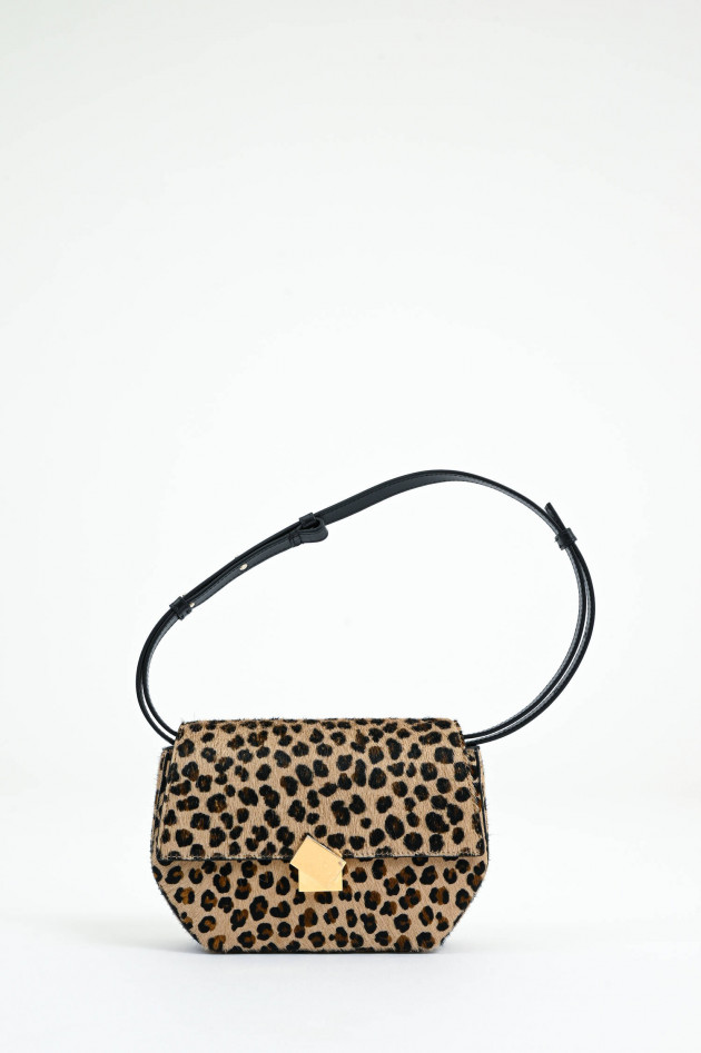 Closed Leo-Schultertasche ONE S in Beige/Schwarz