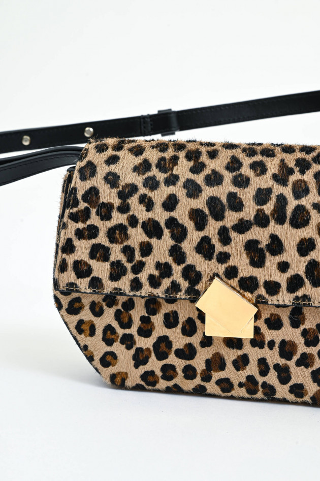 Closed Leo-Schultertasche ONE S in Beige/Schwarz