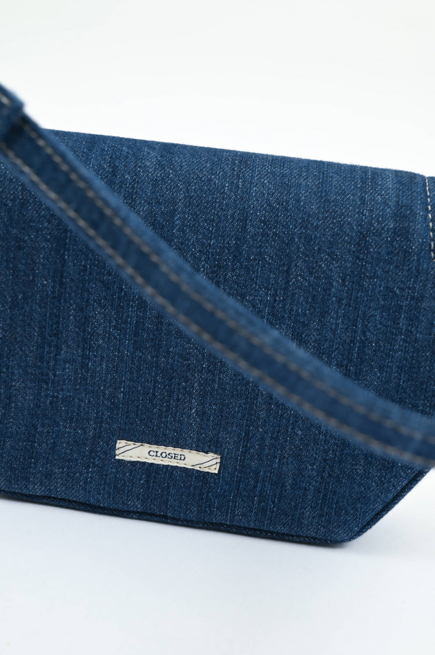 Closed Denim-Schultertasche BAG ONE S in Blau
