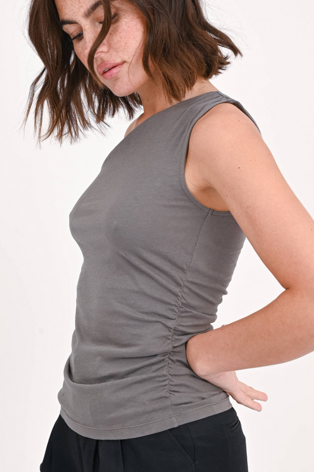 Closed One-Shoulder-Top in Anthrazit