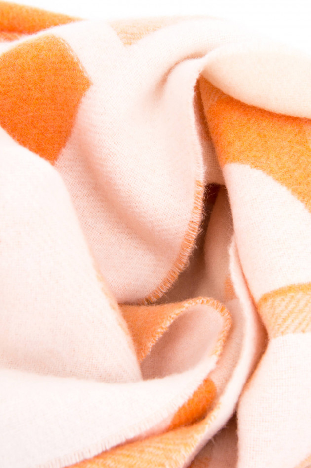 Closed Schal mit kontrastierender Musterung in Orange