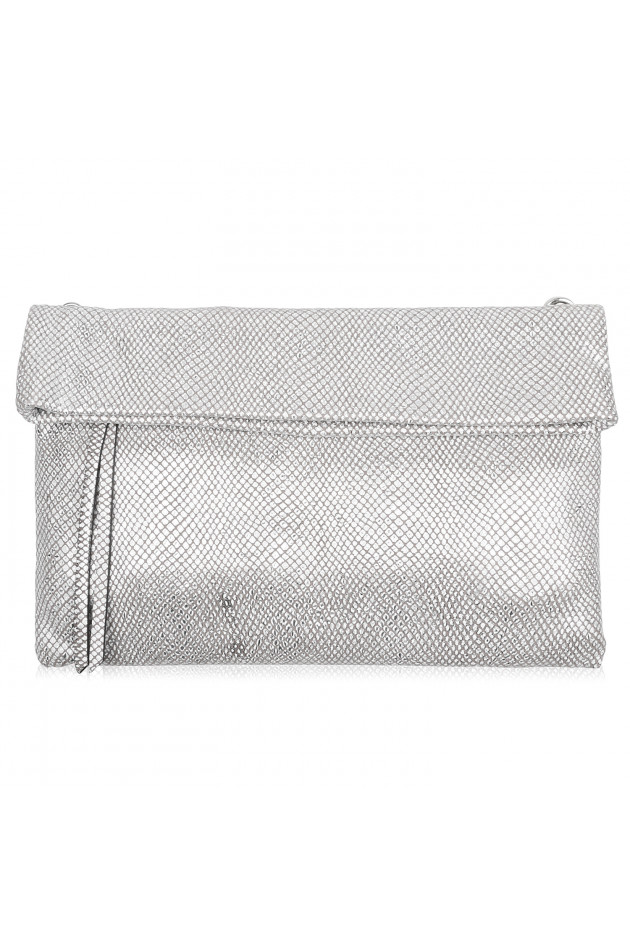 Gianni Chiarini Clutch in Silber/Weiß