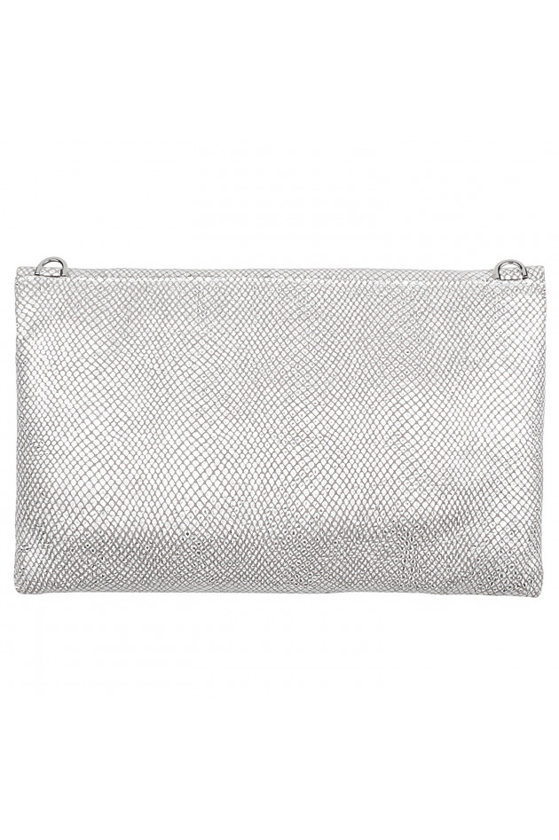 Gianni Chiarini Clutch in Silber/Weiß