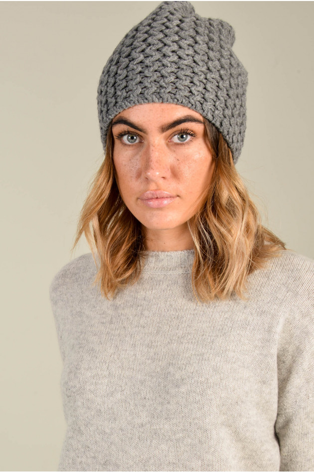 Danielapi Beanie aus Cashmere in Grau