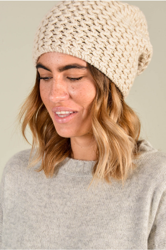 Danielapi Beanie aus Cashmere in Beige