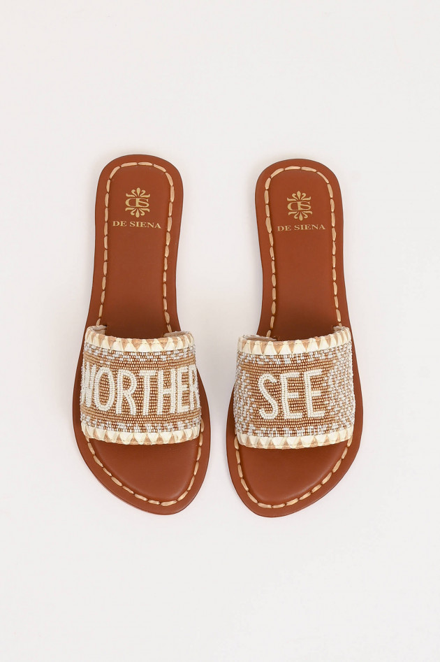 De Siena Pantoletten WÖRTHERSEE in Gold/Off-White