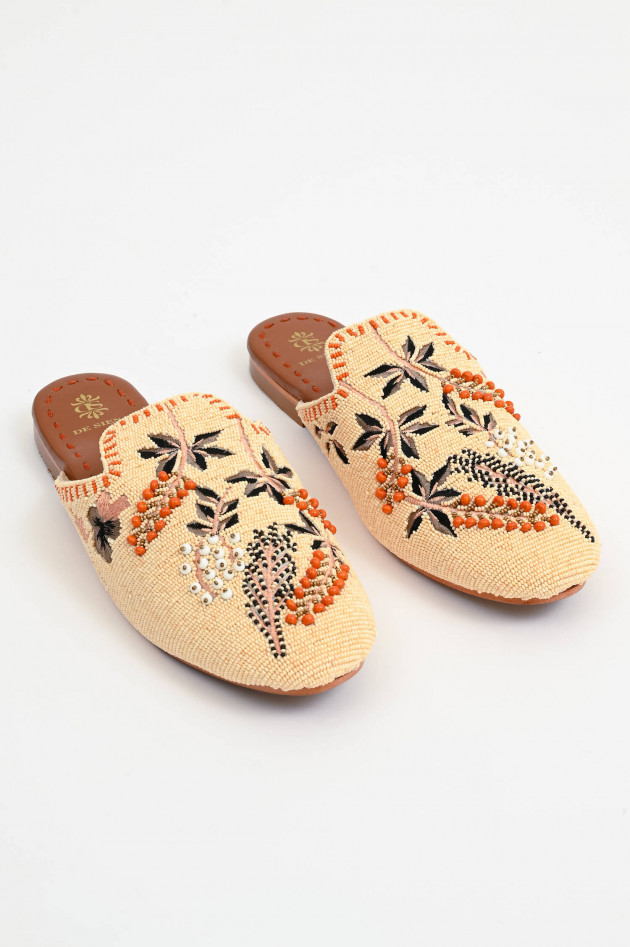 De Siena Mules MEADOW in Peach/Orange