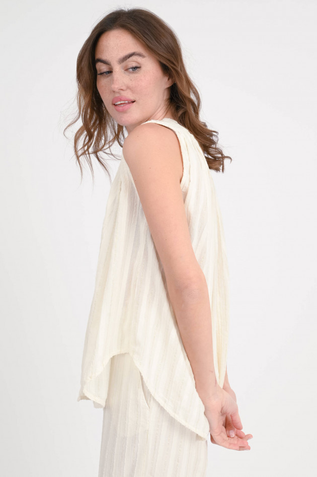 Devotion Twins Ärmelose Weste/Bluse IRIS in Creme/Gold