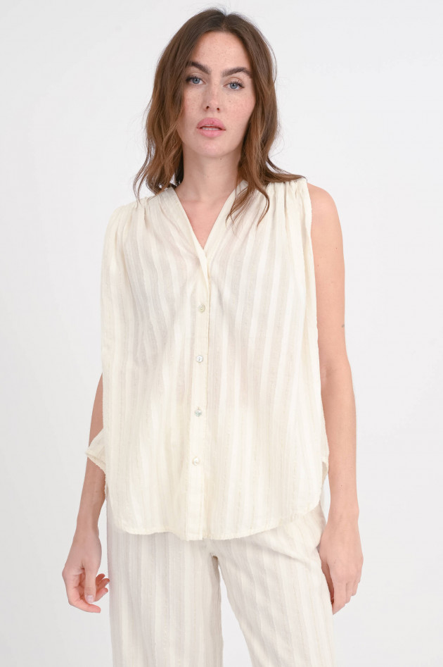 Devotion Twins Ärmelose Weste/Bluse IRIS in Creme/Gold