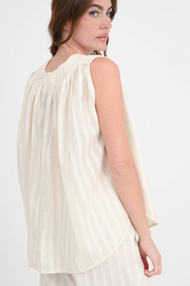 Devotion Twins Ärmelose Weste/Bluse IRIS in Creme/Gold