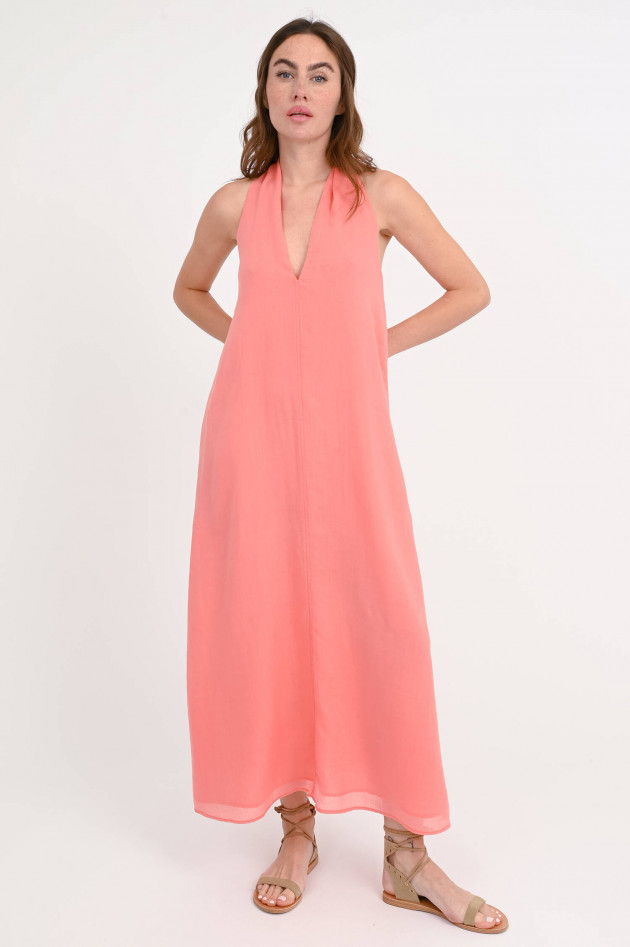 Devotion Twins Kleid MUSE mit dekorativen Ausschnitt in Coral