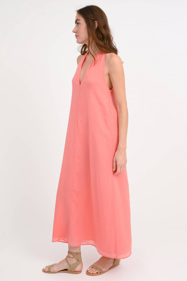 Devotion Twins Kleid MUSE mit dekorativen Ausschnitt in Coral