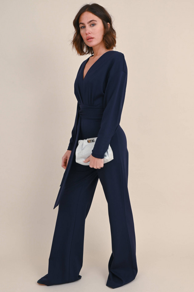 Diane von Fürstenberg Viskose Jumpsuit MARILOU in Navy