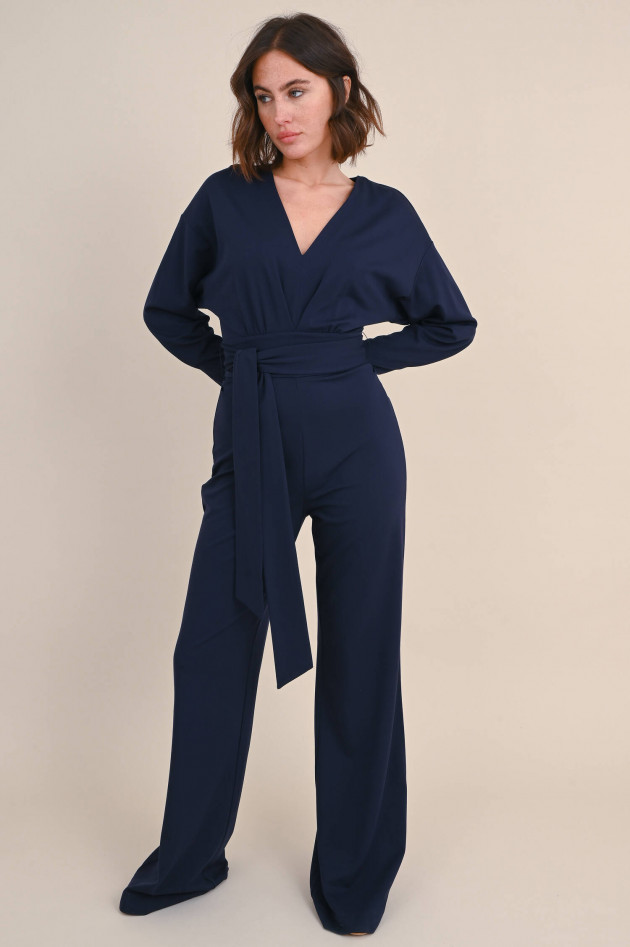 Diane von Fürstenberg Viskose Jumpsuit MARILOU in Navy