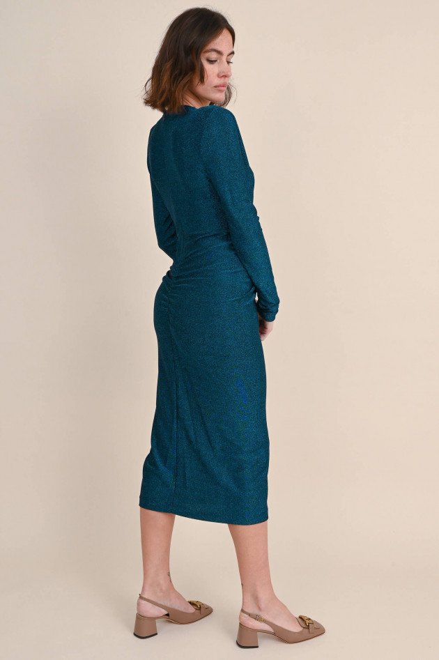 Diane von Fürstenberg Kleid HASDES aus Glitzer-Jersey in Blau