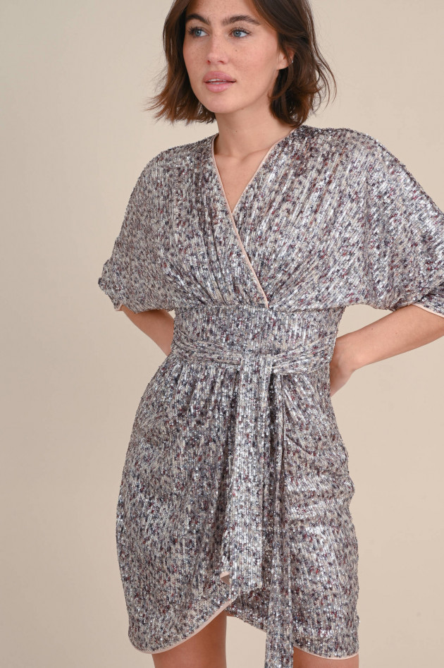 Diane von Fürstenberg Paillettenkleid BARRINGTON in Silber