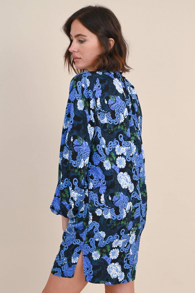 Diane von Fürstenberg Kleid SILKA mit Allover Muster in Blau
