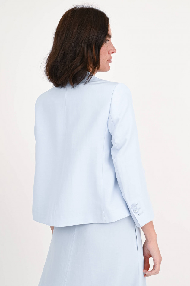 Dorothee Schumacher Kurzer Blazer aus Leinen-Mix in Hellblau