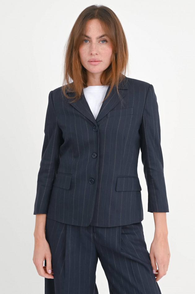 Dorothee Schumacher Blazer mit Nadelstreifen in Navy/Weiß