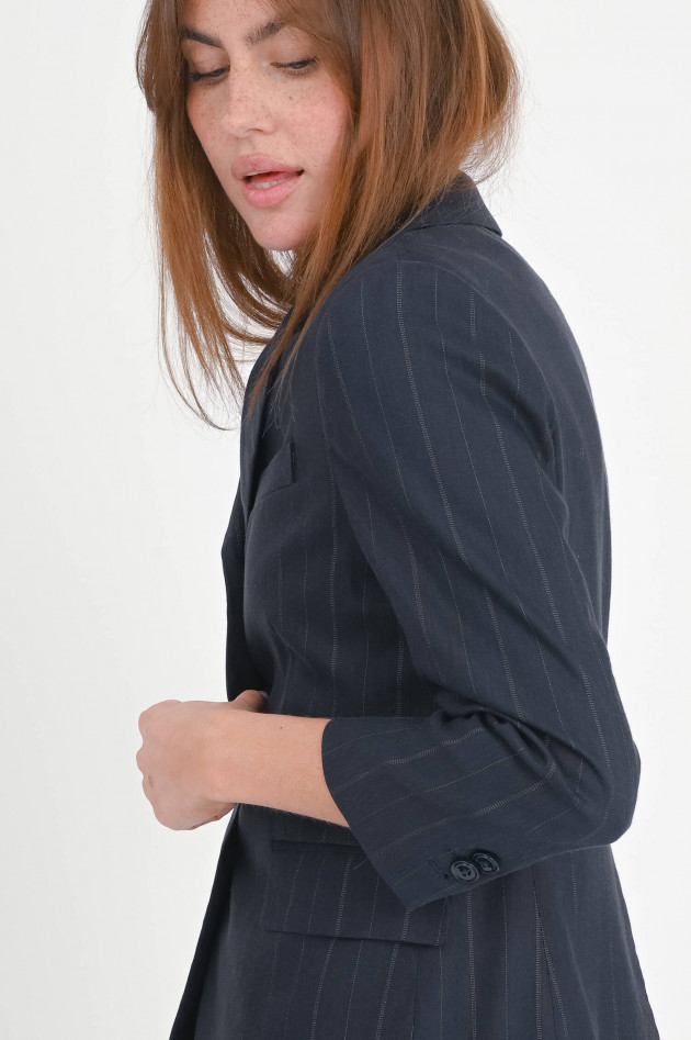 Dorothee Schumacher Blazer mit Nadelstreifen in Navy/Weiß