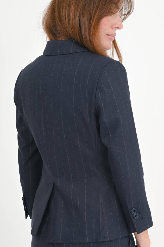 Dorothee Schumacher Blazer mit Nadelstreifen in Navy/Weiß