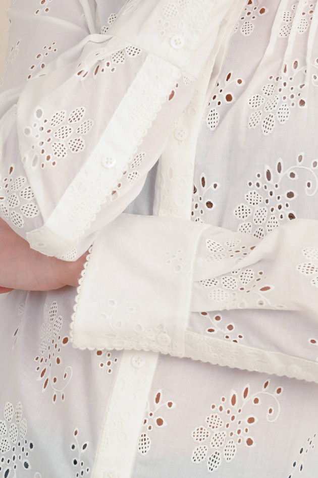 Dorothee Schumacher Broderie Bluse EMBROIDERED EASE in Weiß