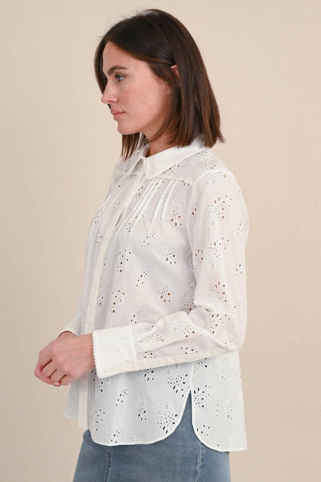 Dorothee Schumacher Broderie Bluse EMBROIDERED EASE in Weiß