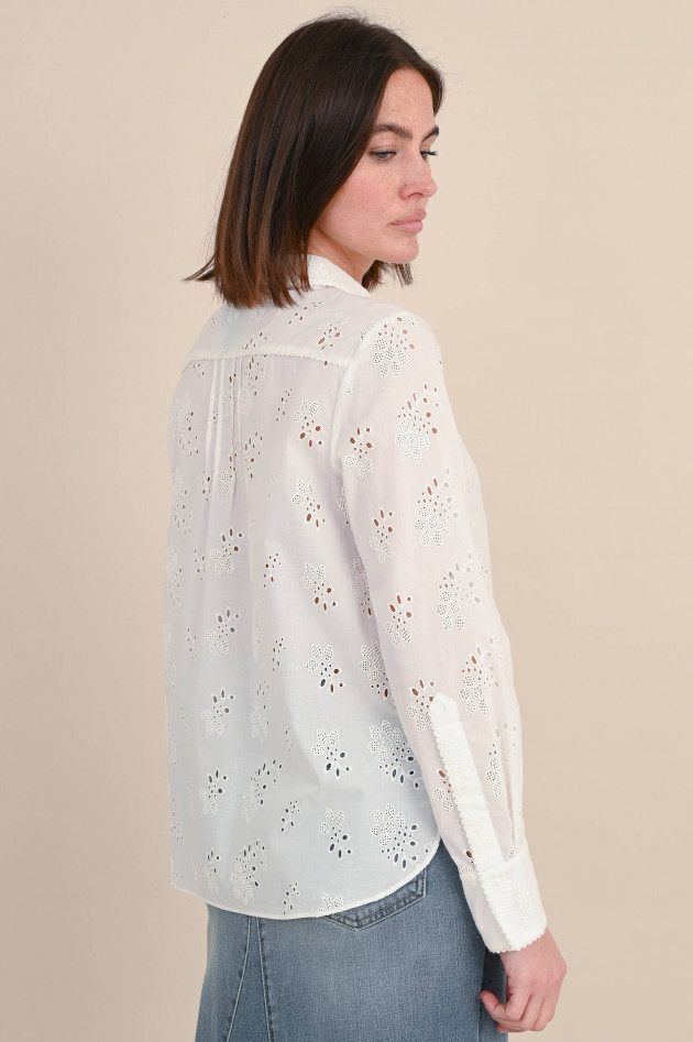 Dorothee Schumacher Broderie Bluse EMBROIDERED EASE in Weiß