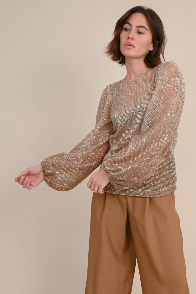 Dorothee Schumacher Paillettenbluse SHIMMERING DREAMS in Gold