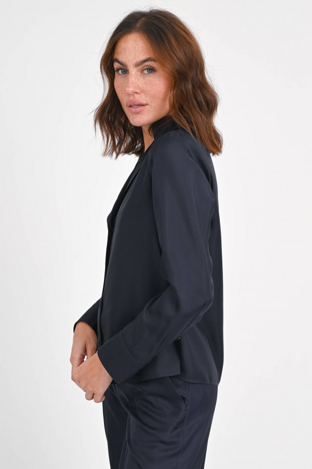 Dorothee Schumacher Bluse aus Seide in Nachtblau