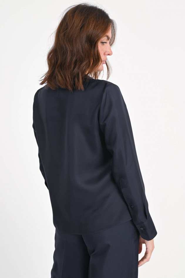 Dorothee Schumacher Bluse aus Seide in Nachtblau