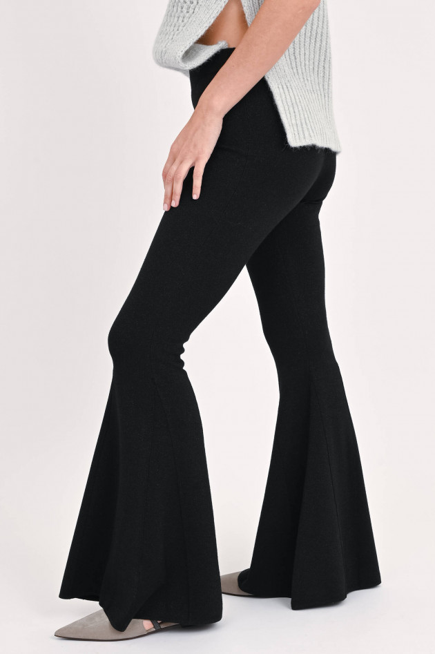 Dorothee Schumacher Strickhose mit Lurex in Schwarz