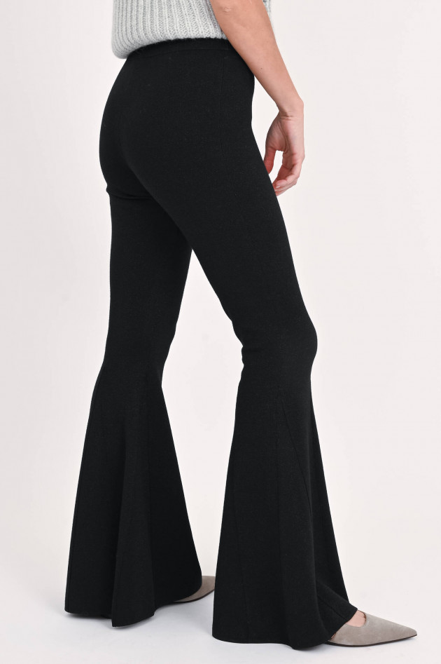 Dorothee Schumacher Strickhose mit Lurex in Schwarz