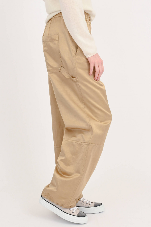 Dorothee Schumacher Satinhose mit weitem Bein in Gold