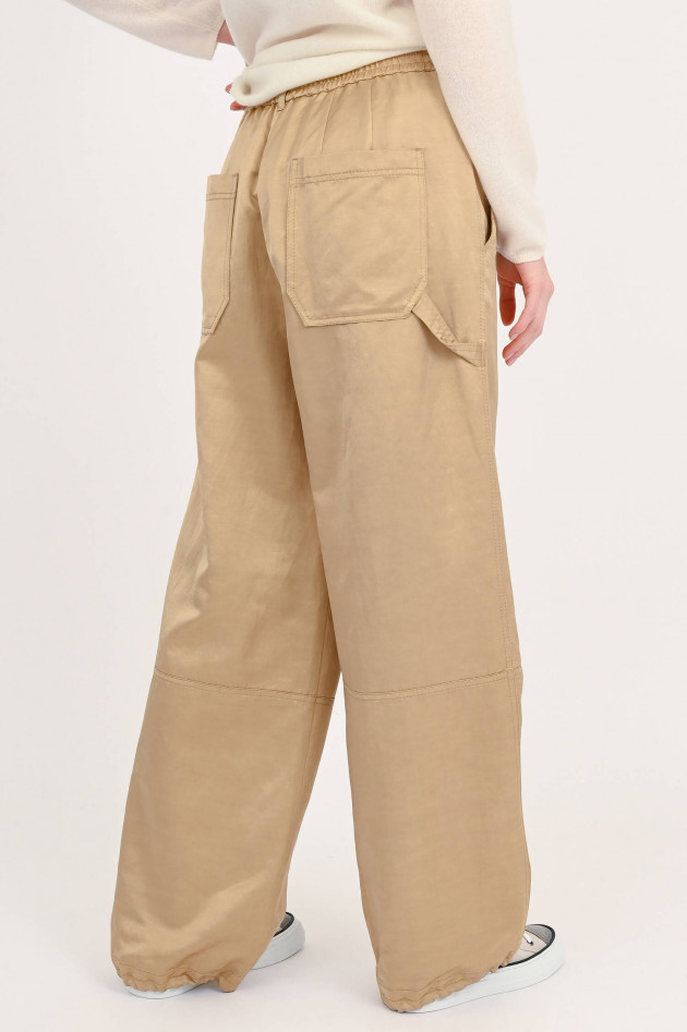 Dorothee Schumacher Satinhose mit weitem Bein in Gold