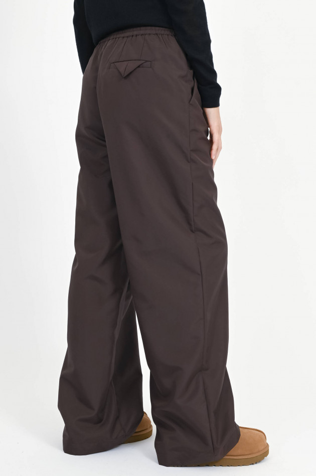 Dorothee Schumacher Taft-Hose mit elastischem Bund in Chocolate
