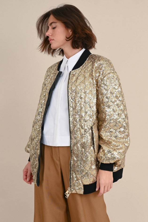 Dorothee Schumacher Bomberjacke SHIMMERING ATTRACTION in Gold