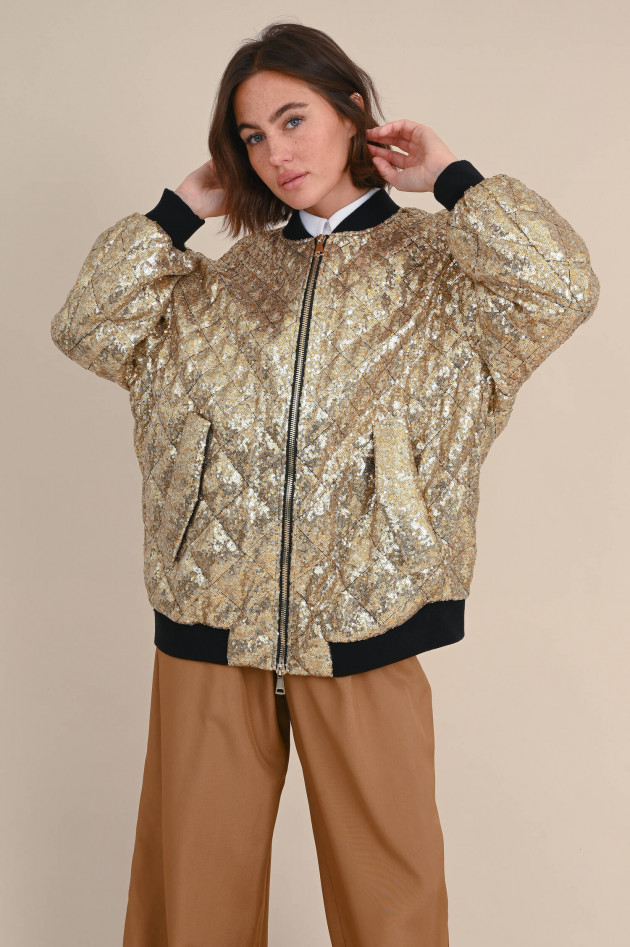 Dorothee Schumacher Bomberjacke SHIMMERING ATTRACTION in Gold