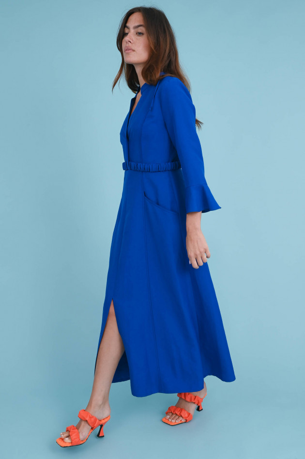 Dorothee Schumacher Midi Kleid mit Cut-Outs in Royalblau