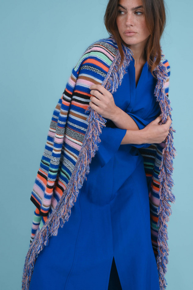 Dorothee Schumacher Midi Kleid mit Cut-Outs in Royalblau