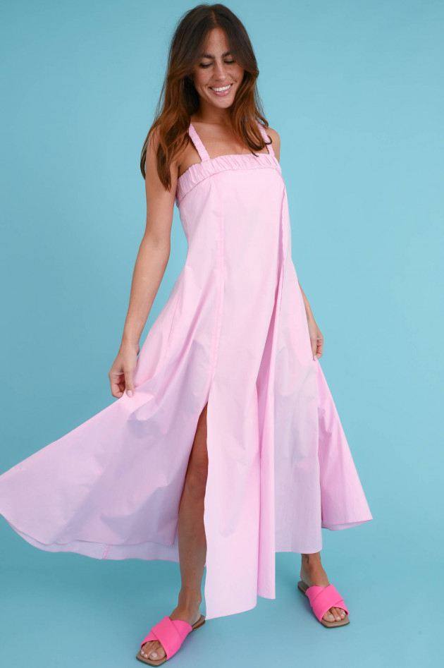 Dorothee Schumacher Trägerkleid mit Gummizug in Rosa