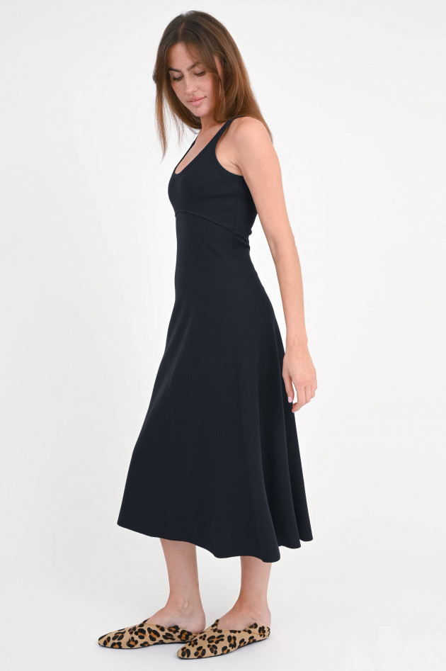 Dorothee Schumacher Midi-Rippstrickkleid in Dark Nvy