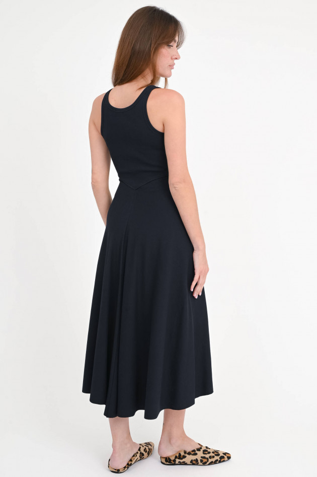 Dorothee Schumacher Midi-Rippstrickkleid in Dark Nvy