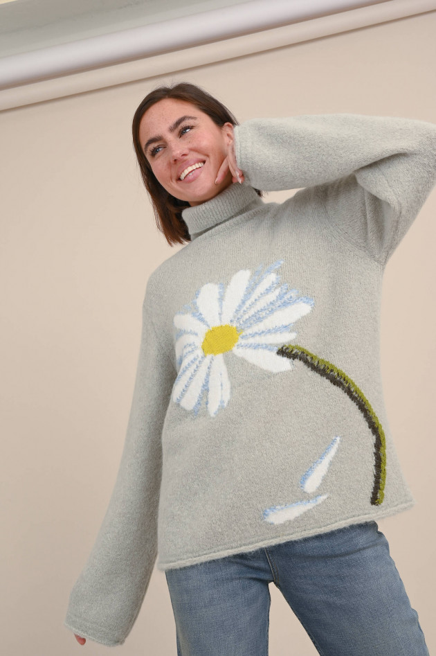 Dorothee Schumacher Strickpullover COZY DAISY in Salbeigrün