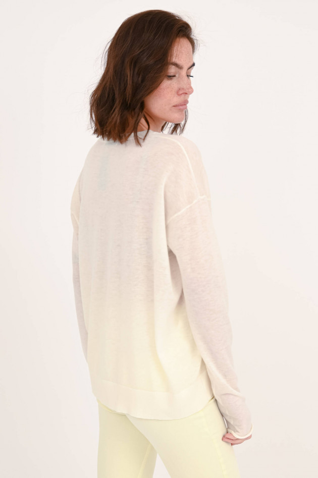 Dorothee Schumacher Pullover aus Merino-Kaschmir-Mix in Elfenbein