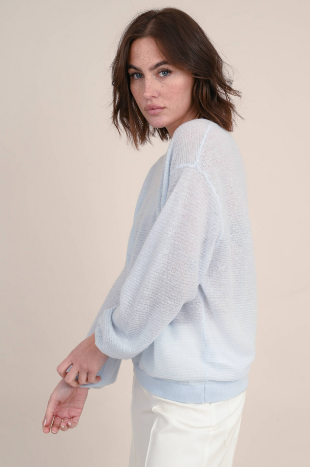Dorothee Schumacher Langarm-Strickpullover in Hellblau
